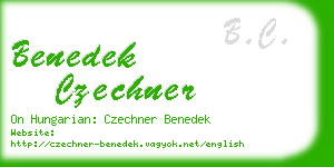 benedek czechner business card